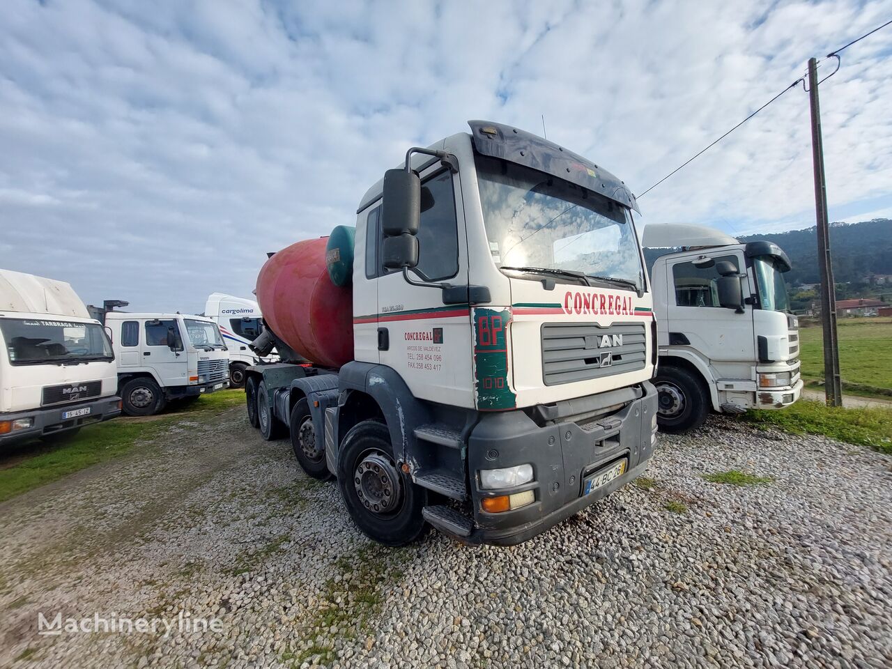 Baryval  on chassis MAN TGA 35.360 concrete mixer truck