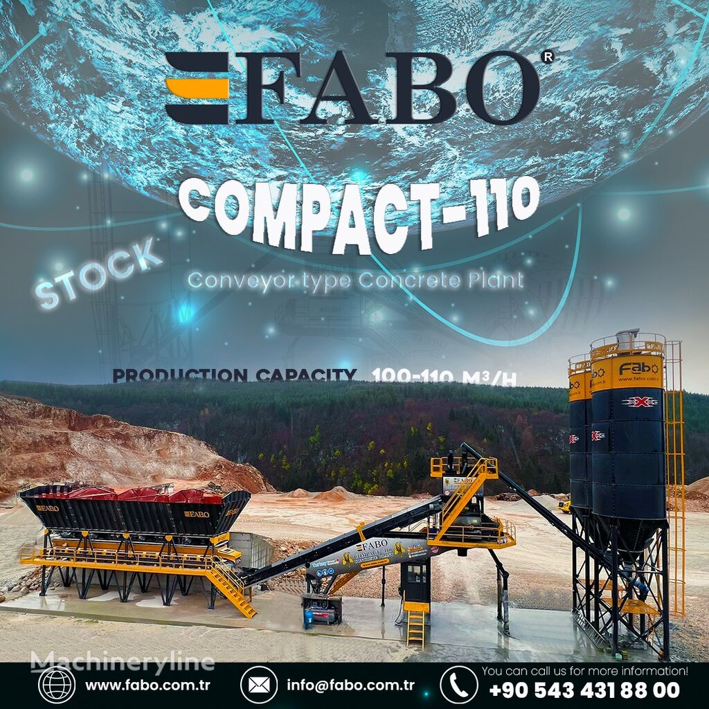 new FABO BETONNYY ZAVOD FABOMIX COMPACT-110 | NOVYY PROEKT   concrete plant