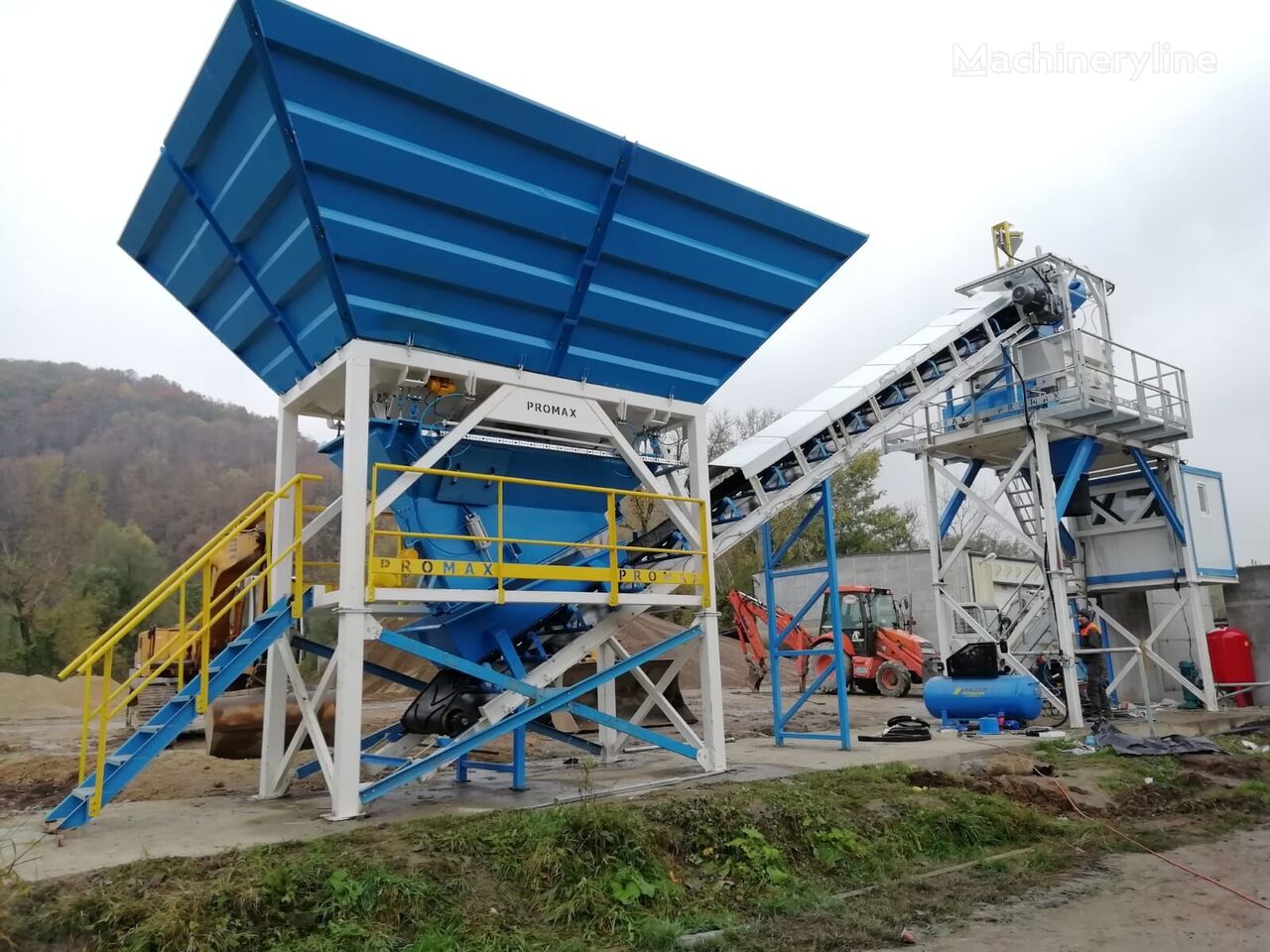 new Promax Compact Concrete Batching Plant PROMAX C60 SNG PLUS (60m³/h) concrete plant