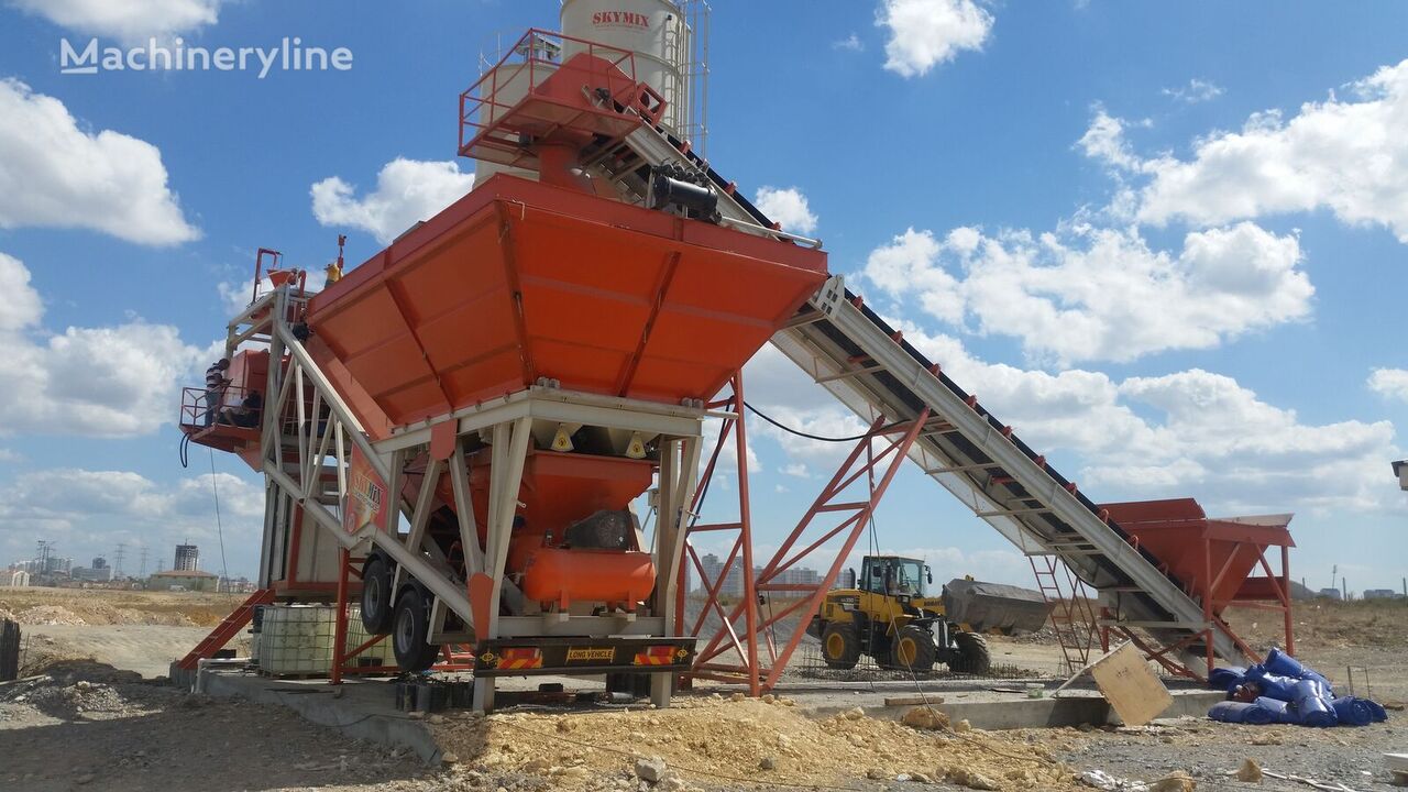 new Skymix SKY 100MS concrete plant