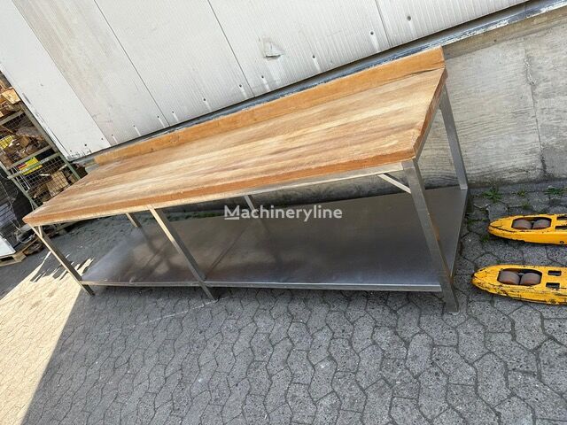 Buchenholz Bäckertisch 300x80cm production table