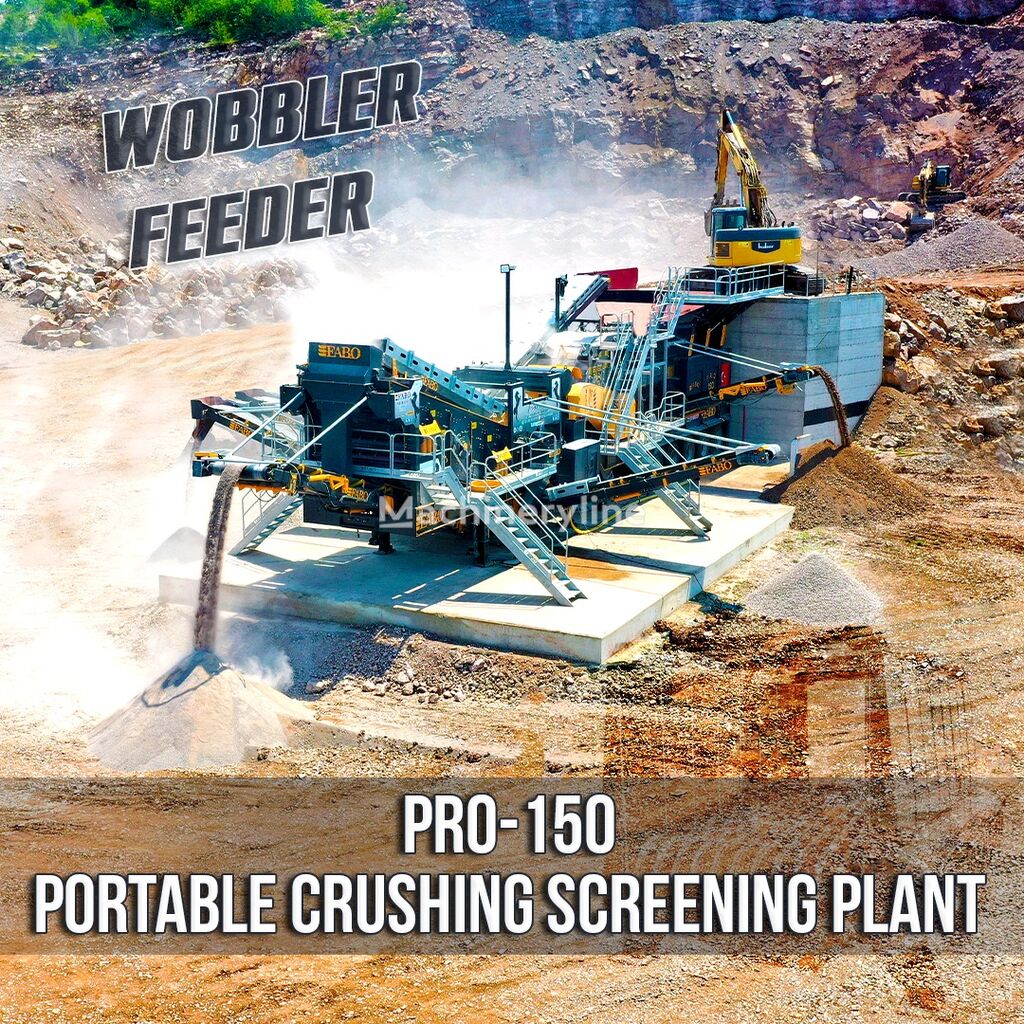 new FABO PRO-150 MOBILE CRUSHING SCREENING PLANT WITH WOBBLER FEEDER mobile crushing plant