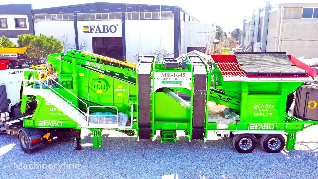new FABO ME 1645 SERIES MOBILE SAND SCREENING PLANT vibrating screen